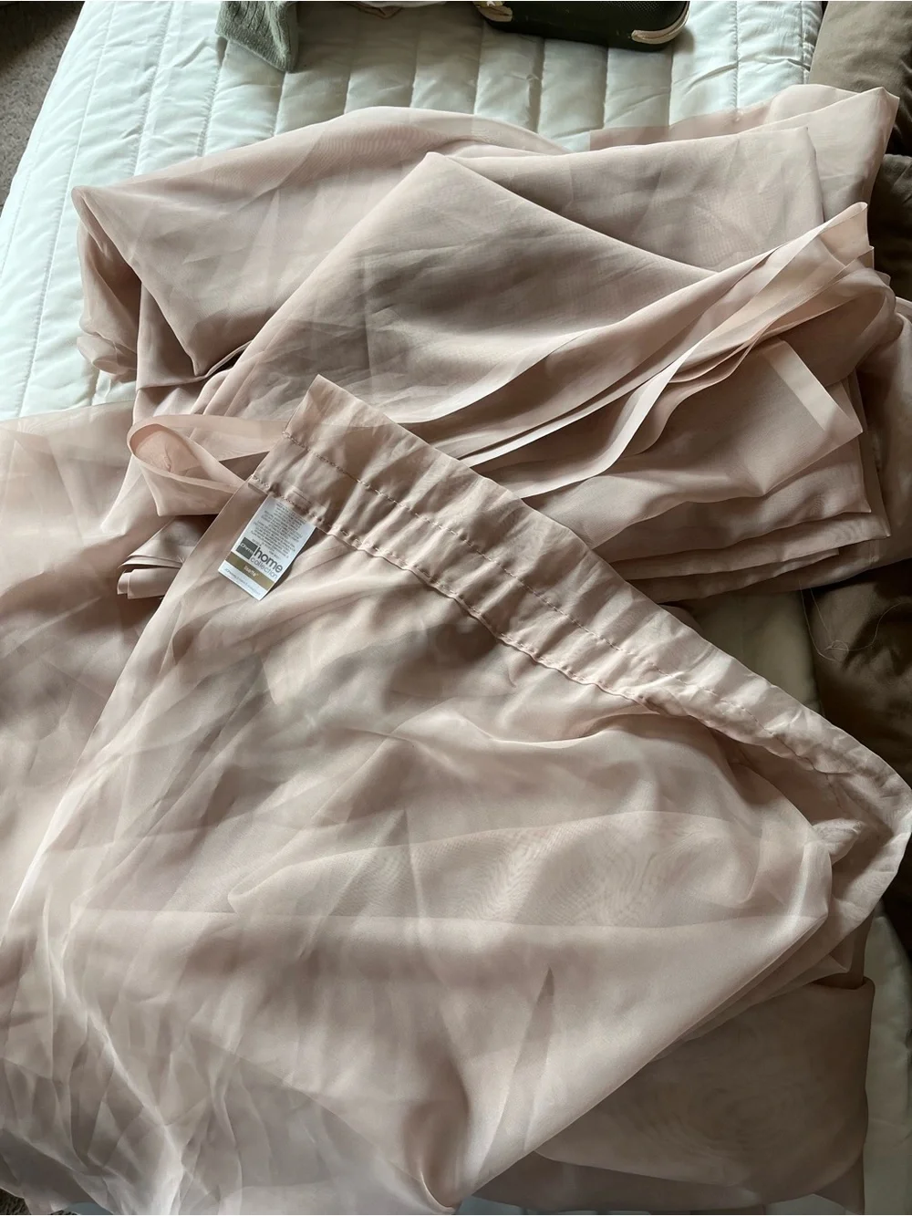 JCPenney Lisette Curtain Panels 4 Panels Blush
